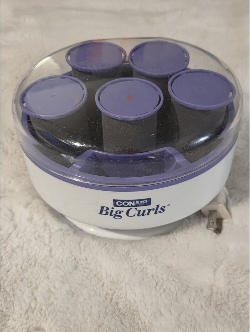 Conair Big Curls TS6 5 Hot Rollers Purple Compact Travel Tested